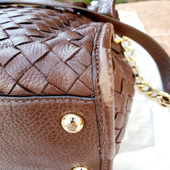 Michael Kors Hamilton North South Large Woven Satc - Picture 3 of 5